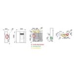 Poêle à granulés extra-plat option canalisable BRONPI Olivia 11 kW – Image 3