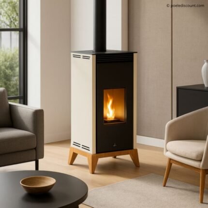 Poêle à granules sans électricité convection naturelle - BRONPI Free 6 kW