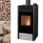 Poêle mixte hybride ventilé bois granules BRONPI Hybrid 10 kW – Image 2