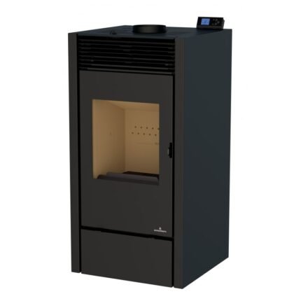 Poêle mixte hybride ventilé bois granules BRONPI Hybrid 10 kW