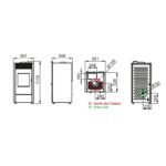 Poêle mixte hybride ventilé bois granules BRONPI Hybrid 10 kW – Image 7