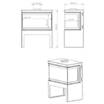 Poêle à bois 3 faces Viking 67 A.Caminetti – Image 5