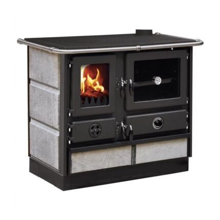 Thermo cuisinière à bois - INTERSTOVES Magnum Hydro SD pierre 14 kW