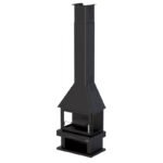 Cheminée à bois 3 faces BRONPI Huesca 10 kW – Image 3