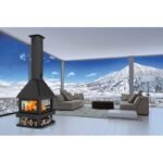 Cheminée à bois centrale 4 faces BRONPI Huelva 15 kW – Image 9