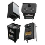 Cuisinière à bois avec four BRONPI Monza 9 kW – Image 4