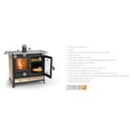 Cuisinière à bois en céramique THERMOROSSI Margherita Evo 12.1 kW – Image 7