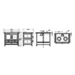 Cuisinière à bois THERMOROSSI Viola Evo 12.1 kW – Image 4