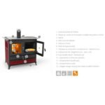 Cuisinière à bois en céramique THERMOROSSI Viola Evo 12.1 kW – Image 6