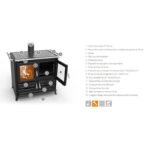 Cuisinière à bois en fonte THERMOROSSI Klara Evo 12.1 kW – Image 4