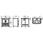 Cuisinière à bois en fonte THERMOROSSI Klaretta Evo 8.2 kW – Image 12