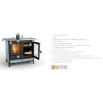 Cuisinière à bois en pierre THERMOROSSI Margherita Evo Stone 12.1 kW – Image 5