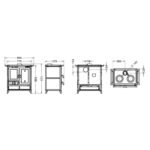 Cuisinière à bois en pierre THERMOROSSI Melissa Evo Stone 7.8 kW – Image 9