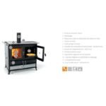 Cuisinière à bois en pierre THERMOROSSI Viola Evo Stone 12.1 kW – Image 3