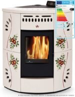 Poêle à granulés d'angle en céramique ORIGINE PHEBO Gaia 5S 12.2 kW – Image 11