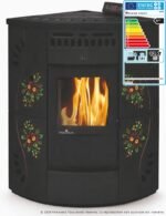 Poêle à granulés d'angle en céramique ORIGINE PHEBO Gaia 5S 12.2 kW – Image 12