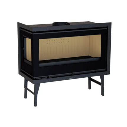 Insert à bois 2 faces canalisable raccordable BRONPI Cairo 90 EI 13 kW