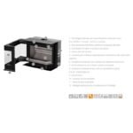 Insert à bois 3 faces premium THERMOROSSI Panorama 5.7 kW – Image 4