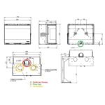 Insert à bois 3 faces premium THERMOROSSI Panorama 5.7 kW – Image 5