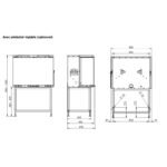 Insert à bois 3 faces premium THERMOROSSI Panorama 7.9 kW – Image 6