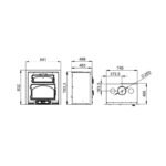 Insert à bois avec four ventilé canalisable BRONPI Everest 15 kW – Image 5