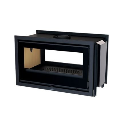 Insert à bois double face canalisable raccordable BRONPI Cairo 90D 14 kW