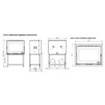 Insert à bois premium THERMOROSSI Skyline 540 10.7 kW – Image 7