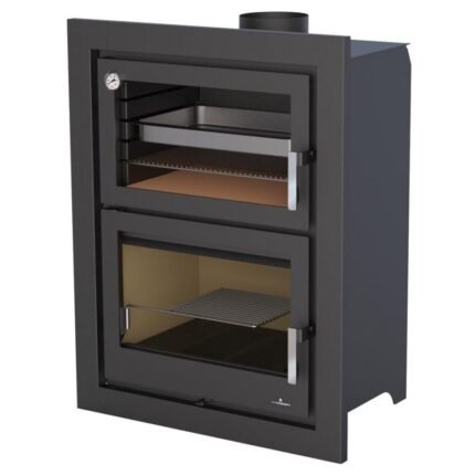 Insert à bois raccordable avec four BRONPI Murano - E 14 kW