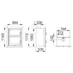 Insert à bois raccordable avec four BRONPI Murano - E 14 kW – Image 9