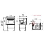 Insert à granules ventilé BRONPI Tavira 6 kW – Image 5