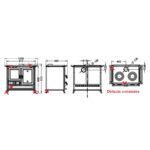 Modèle reconditionné Cuisinière à bois en fonte THERMOROSSI Margot Evo 12.1 kW – Image 15