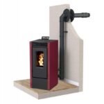 PACK Poêle à granules étanche canalisable + Kit ventouse INTERSTOVES Marina 14C 14 kW