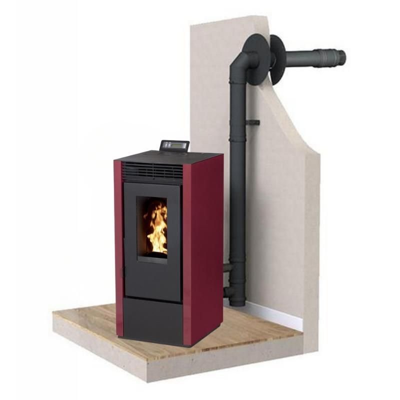 pack-poele-a-granules-etanche-canalisable-interstoves-marina-14c-14-kw PACK Poêle à granules étanche canalisable + Kit ventouse INTERSTOVES Marina 14C 14 kW