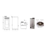 PACK Poêle à granules étanche + Kit ventouse INTERSTOVES Marina Concentrique 11 kW – Image 6