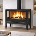 Poêle à bois 3 faces ventilé avec pieds BRONPI Bimba 90 3C 13 kW – Image 7