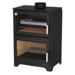 Poêle à bois raccordable avec four BRONPI Murano 14 kW – Image 2