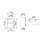 Poêle à bois raccordable avec four BRONPI Murano 14 kW – Image 9