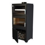 Poêle à bois raccordable avec four BRONPI Murano L 14 kW – Image 2