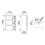 Poêle à bois raccordable avec four BRONPI Murano L 14 kW – Image 9