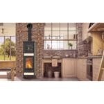 Poêle à bois avec four THERMOROSSI Anna Evo5 Maiolica 12.5 kW – Image 2