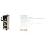Poêle à bois avec four THERMOROSSI Anna Evo5 Maiolica 12.5 kW – Image 4
