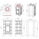 Poêle à bois céramique ORIGINE PHEBO Vesta 10.7 kW – Image 7