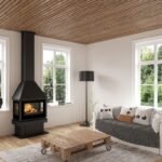 Cheminée à bois 3 faces ventilé raccordable BRONPI Lisboa 3C 10 kW – Image 2