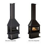 Cheminée à bois 3 faces ventilé raccordable BRONPI Lisboa 3C 10 kW – Image 4
