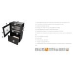 Poêle à bois design raccordable THERMOROSSI Moonlight 5.7 kW – Image 6