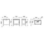 Poêle à bois en fonte BRONPI Derby 14 kW – Image 10
