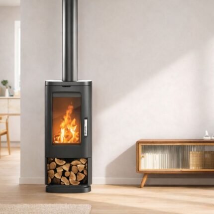 Poêle à bois en fonte - SUPRA Maonie bûcher 11.5 kW