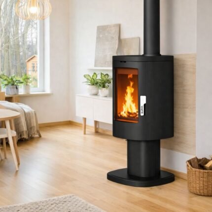 Poêle à bois en fonte - SUPRA Maonie sur pied 11.5 kW