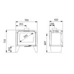 Poêle à bois en fonte - SUPRA Paul 10 kW – Image 7