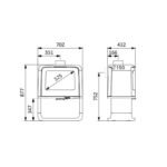 Poêle à bois en fonte - SUPRA Paul Bûcher 10 kW – Image 13